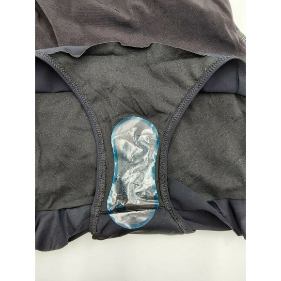 NWT Profile By Gottex Black Ruffled V-Neck One Piece Swim Suit Size 6 - Picture 7 of 12